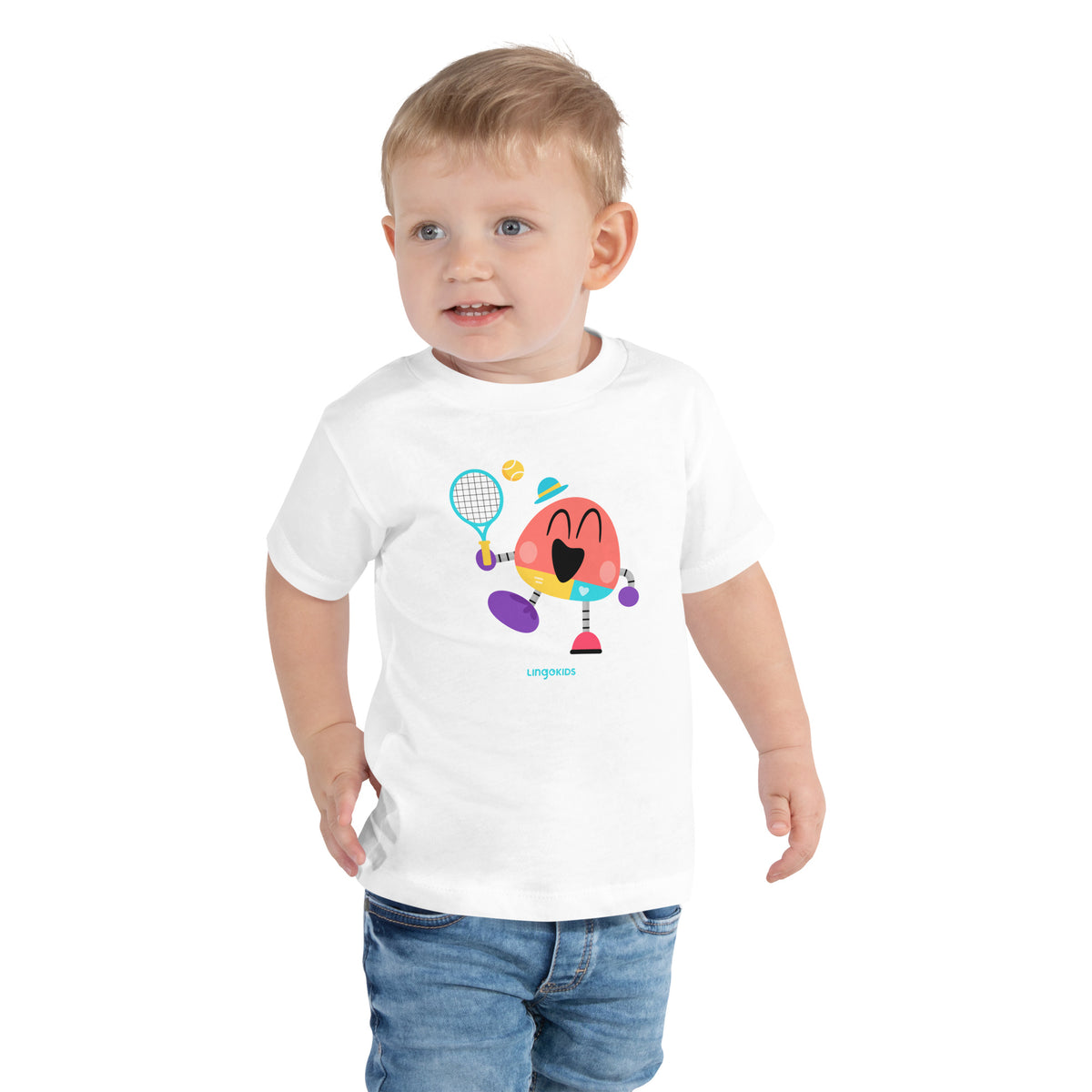 Lingokids Baby Bot Tennis T-Shirt for Toddlers & Preschoolers