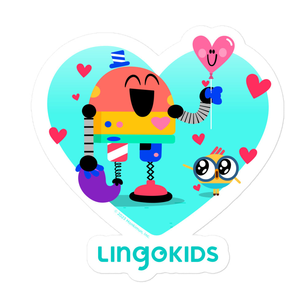Baby Bot Stickers Lingokids Baby Bot Lots of Love Sticker